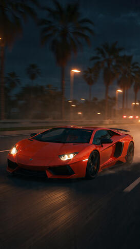 Orange Lamborghini